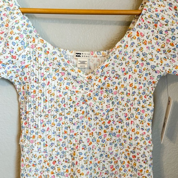 NWT, Billabong Forever Girly Fit & Flare Floral Mini Dress, Size Small - Picture 4 of 14